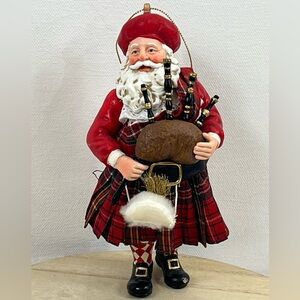 Scottish Santa Ornament Possible Dreams Collection By Clothtique Christmas 6”